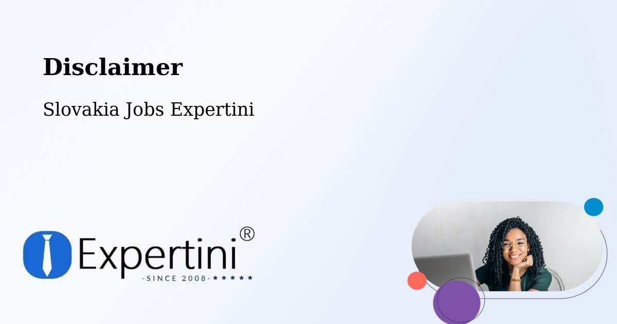 Disclaimer – Stará Turá - Slovakia Jobs Expertini