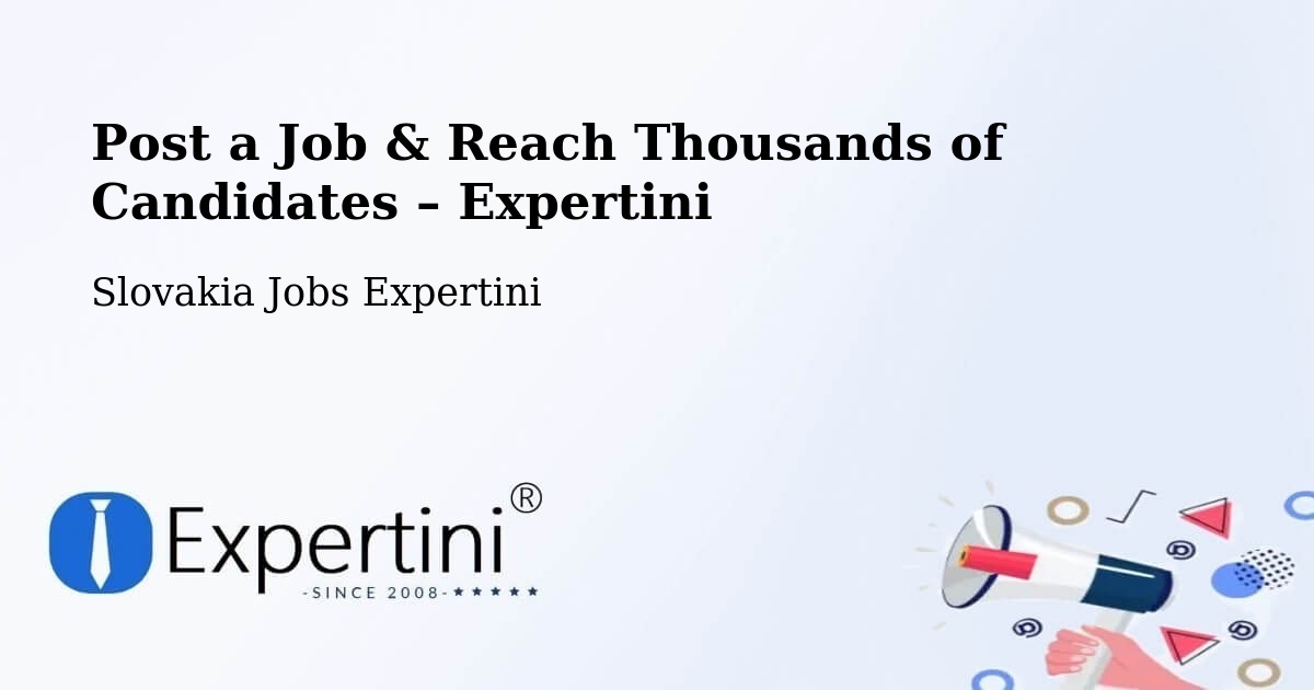 Post a Job in Stará Turá – Hire the Right Talent - Stará Turá, Slovakia Jobs Expertini