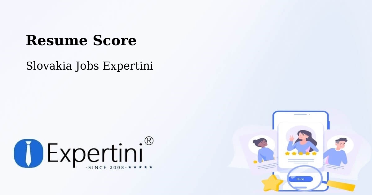 Resume Score & Job Description Match Tool – Stará Turá - Slovakia Jobs Expertini